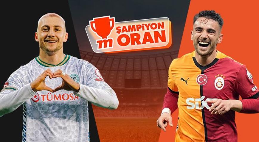 Galatasaray, yarı finalde Konyaspora konuk oluyor Maçın heyecanı Şampiyon Oranlar ile Mislide