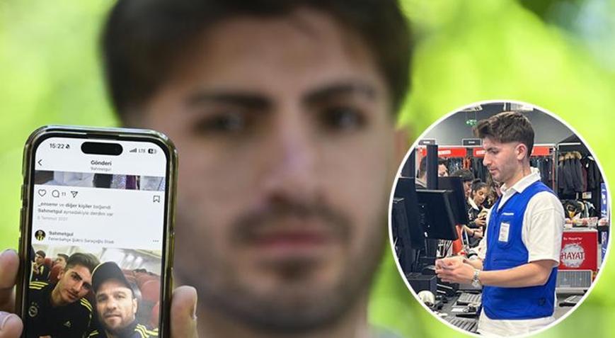 Fenerbahçeli eski futbolcu Ahmet Yiğit Gül, sigortası için kasiyerlik yapıyor