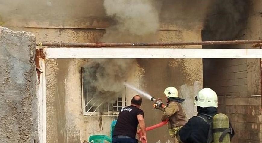 Mardin’de ev yangını