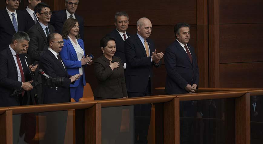 TBMM Başkanı Kurtulmuş, Özbekistan Ali Meclisi Senato Başkanı ile görüştü