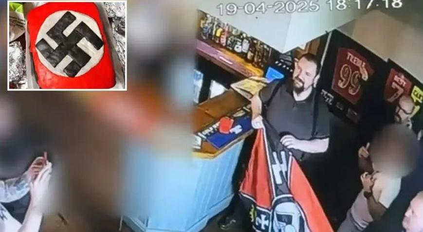 İngilteredeki bir barda Hitlerin doğum gününü pastayla kutlayan neo-Naziler aranıyor