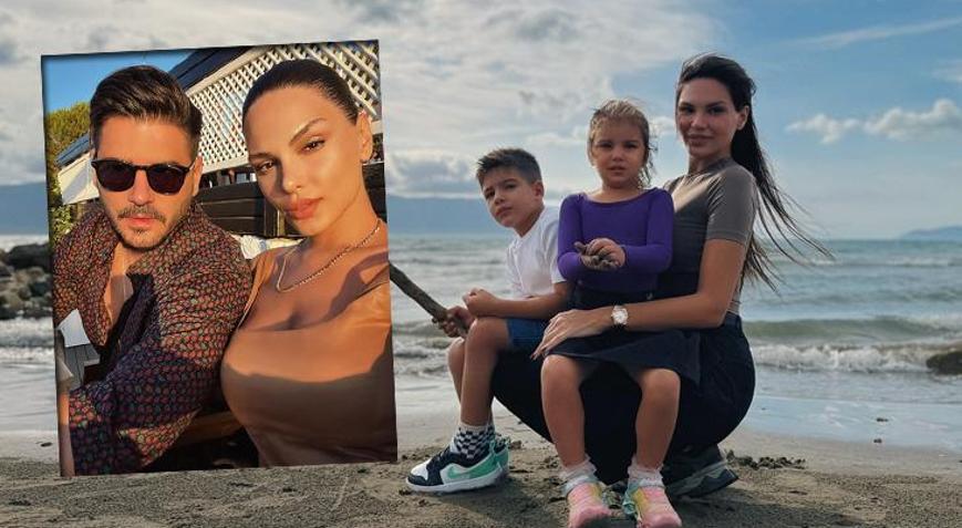Dubaide tatil keyfi Tolgahan Sayışman ile eşi Almeda Abazi denizin tadını çıkardı