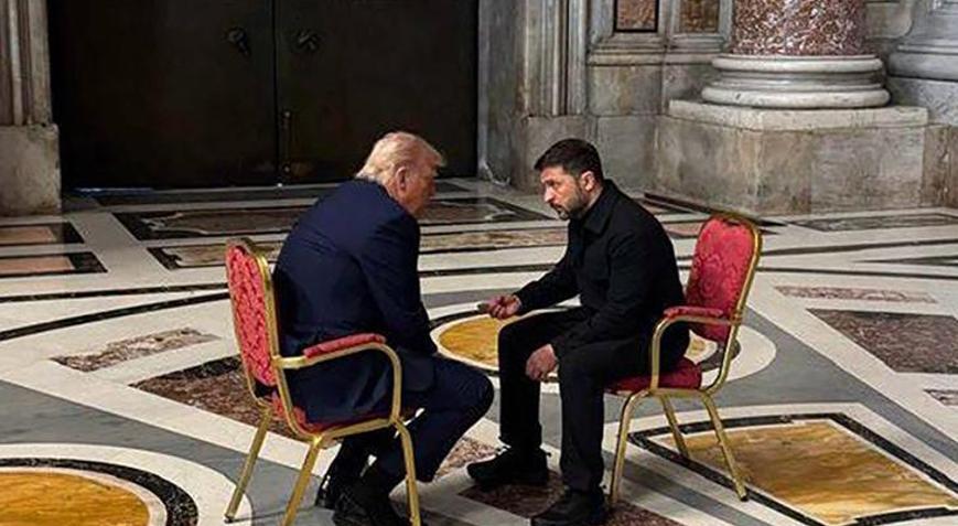 Zelenskiy: Trump ile bugüne kadar en iyi görüşmeyi Vatikanda gerçekleştirdik