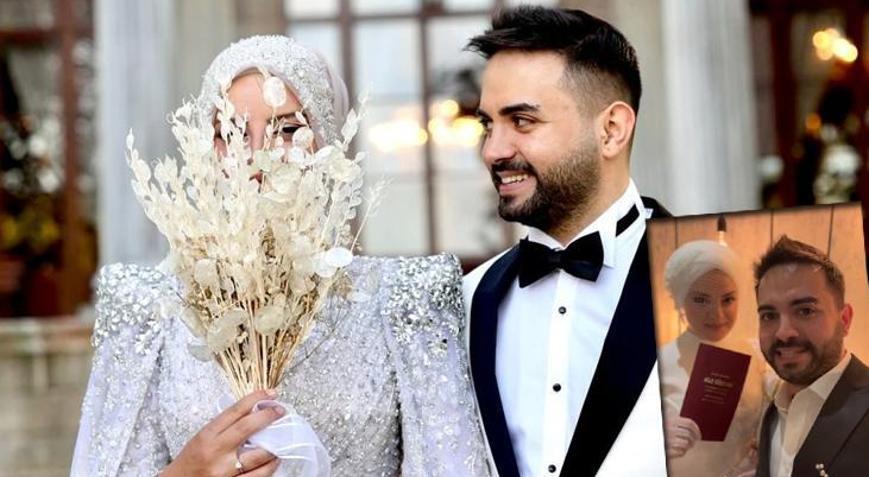 Kadir Ezildi ve Gamze Türkmen evlendi İşte nikahtan ilk fotoğraflar