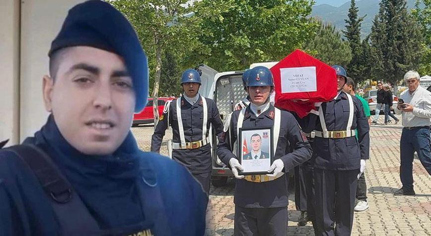 Lenf kanseri nedeniyle hayatını kaybeden uzman çavuş son yolculuğuna uğurlandı