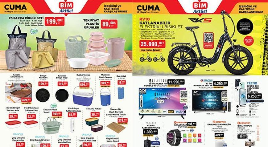 BUGÜN RAFLARDA SATIŞTA BİM 16 MAYIS CUMA AKTÜEL KATALOĞU | BİM 16 Mayıs Cuma aktüel kataloğunda hangi ürünler satışa sunuldu Valiz Çeşitleri, Gölgelikli Salıncak, 4 Raflı Çok Amaçlı Dolap, Ahşap Çocuk Yatağı...