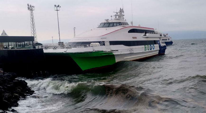 Deniz ulaşımına fırtına engeli BUDO seferleri iptal edildi