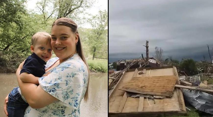 Ağlayarak hayata tutundu Kasırgadan kurtulan anne kabusu anlattı