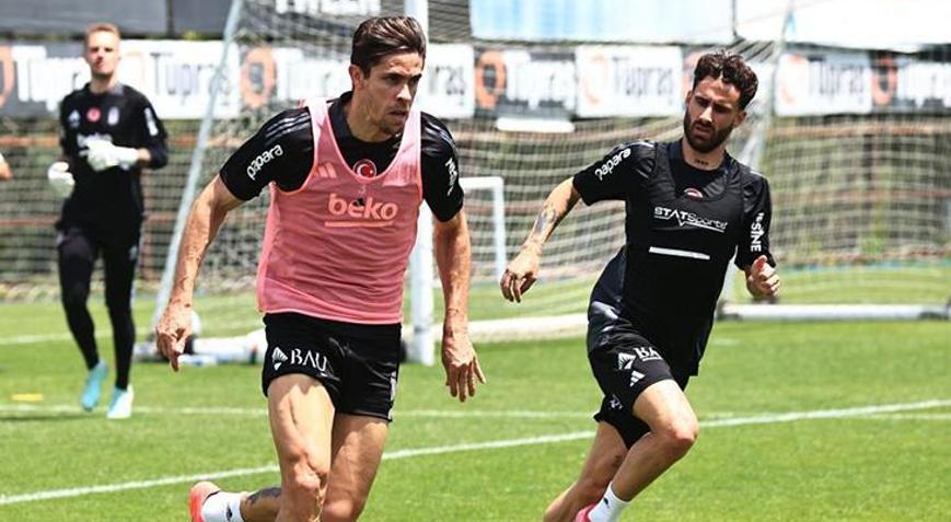 Beşiktaştan Rizespor maçı öncesi taktik çalışması
