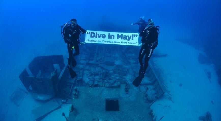 18 yıl önce batırılan sahil güvenlik botuna anı dalışı