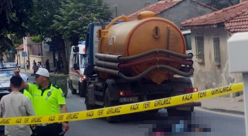 Tekirdağda vidanjörün çarptığı yaya öldü