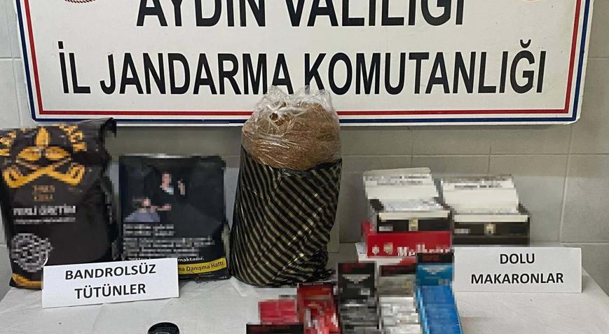 İşyerinde kaçak tütünle yakalanıp, gözaltına alındı