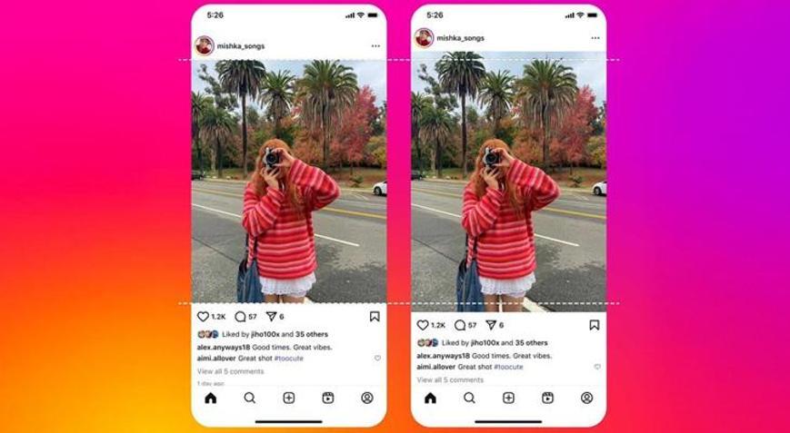Instagram artık sadece kare fotoğraflar için değil