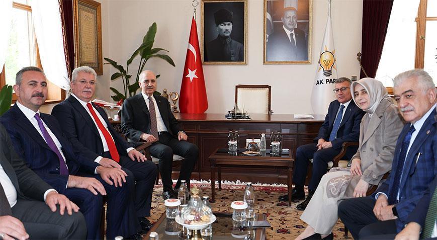 TBMM Başkanı Kurtulmuş, AK Parti Grup Başkanı Güleri ziyaret etti