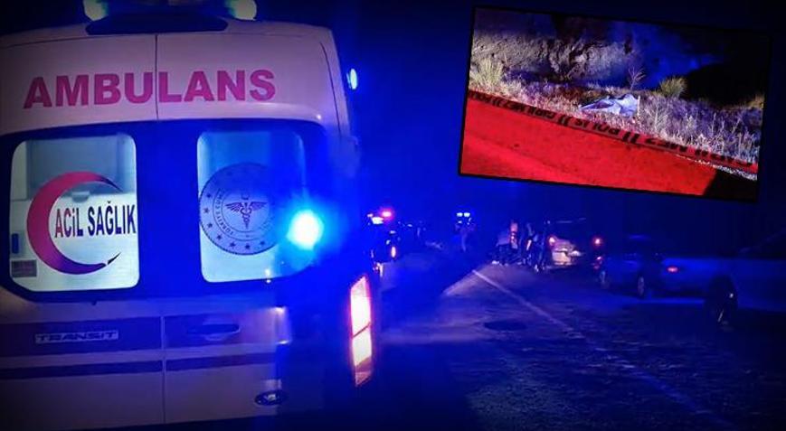 Konyada feci kaza Motosiklet devrildi: 1 ölü, 1 yaralı