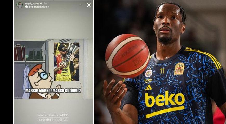 Fenerbahçede Nigel Hayes-Davis, Guduricin ayrılığını duyurdu Paylaşımı sildi