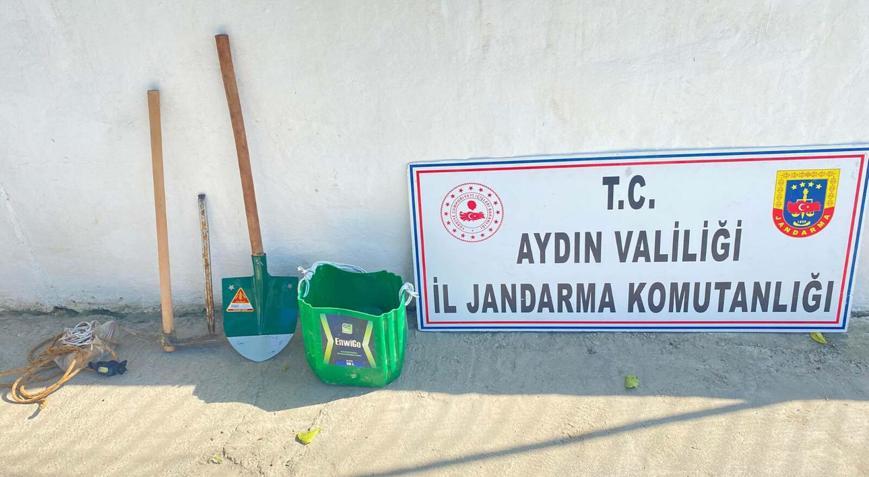 Aydında SİT alanında kaçak tarihi eser kazısına 6 gözaltı