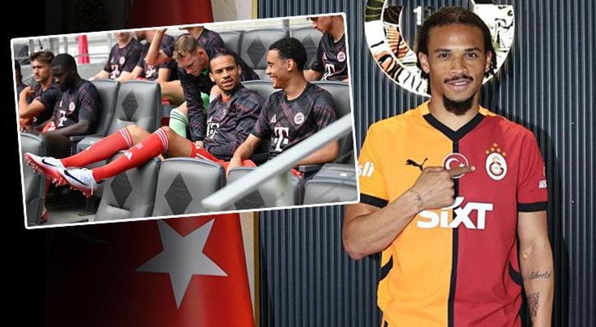 Bayern Münihte Leroy Sanenin görüntüsü olay oldu