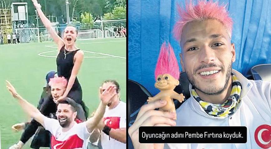 Galibiyeti omzunda kutladı