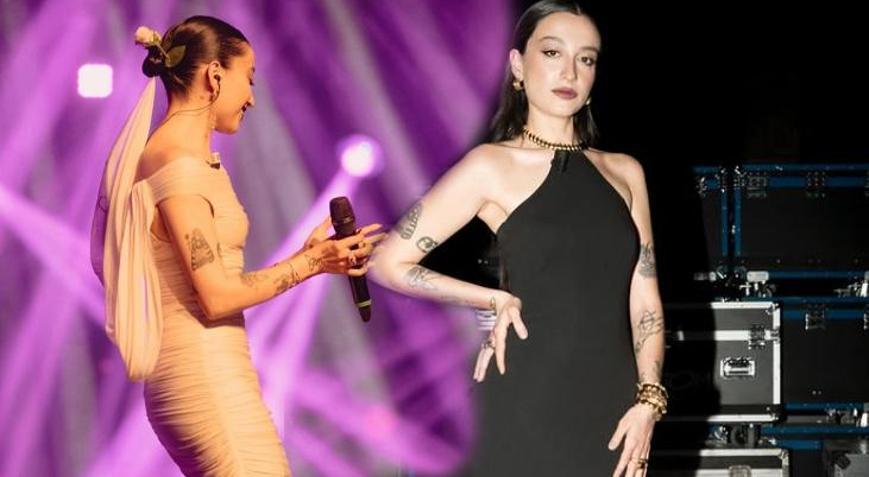 Melike Şahinden sahnede sürpriz Peşindeyim ablası