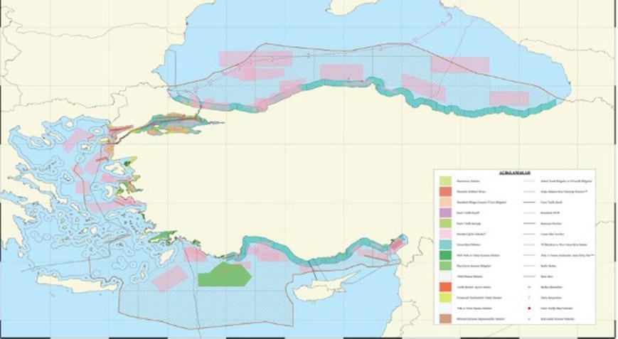 Türkiye Deniz Mekansal Planlaması haritası resmiyet kazandı