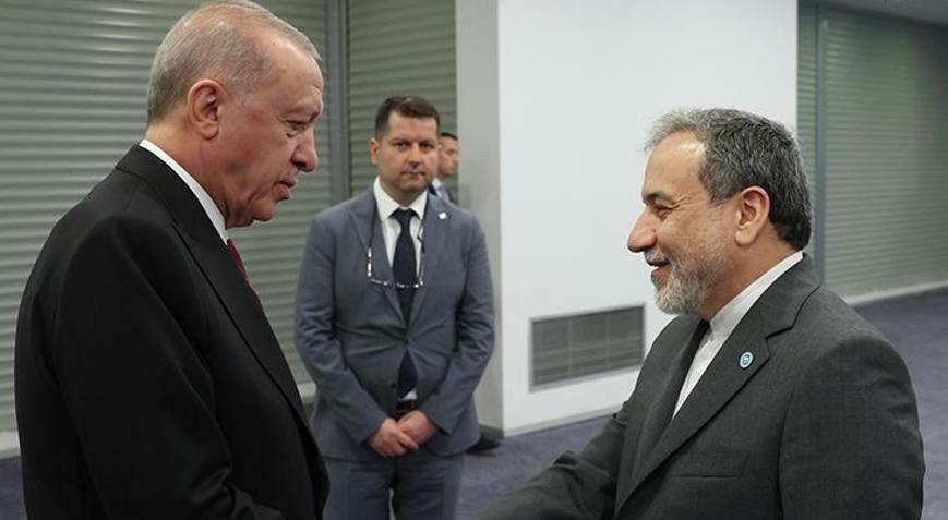 Diplomasi rüzgarı: Cumhurbaşkanı Erdoğan, İran Dışişleri Bakanı Arakçiyi kabul etti