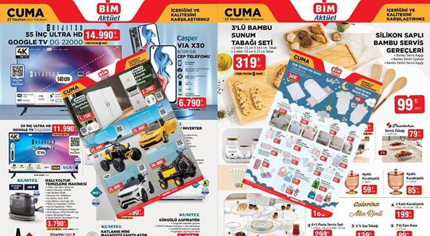 BİM 27 Haziran Cuma aktüel kataloğu yarın satışta BİM Haziran ayı son aktüel kataloğunda hangi ürünler var