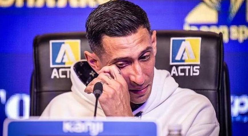 Angel Di Maria yuvaya döndü Gözyaşlarına hakim olamadı