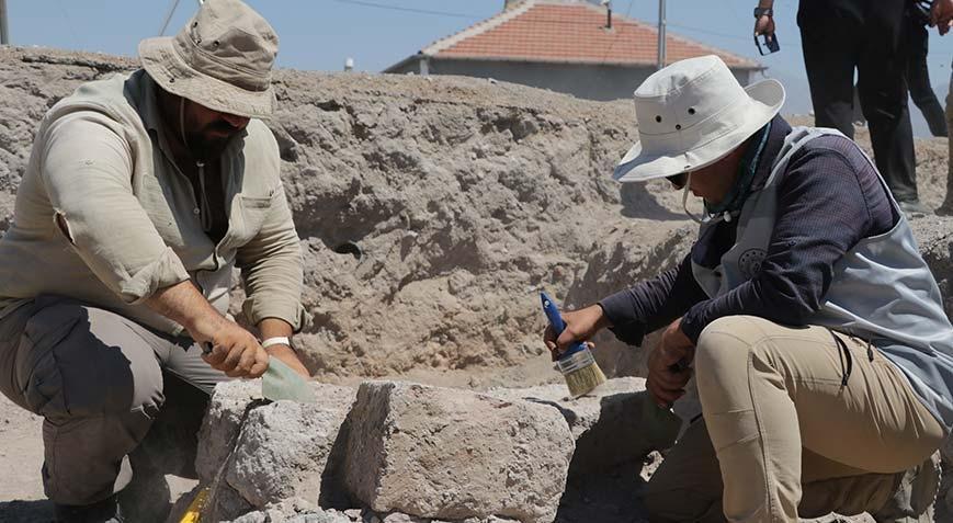 İç Anadolunun en büyük mozaik kazı çalışmasında heyecanlandıran gelişme