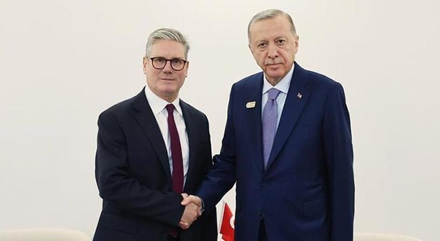 Cumhurbaşkanı Erdoğan, İngiltere Başbakanı Starmer ile görüştü