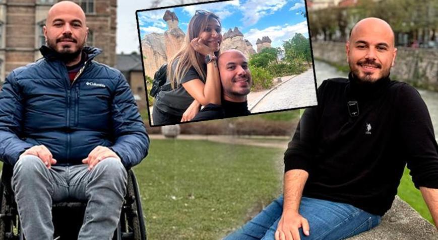 40 metreden düştü, 8 saatte çıkarıldı Guinness yolunda: Tekerlekli sandalyeyle 422 şehir