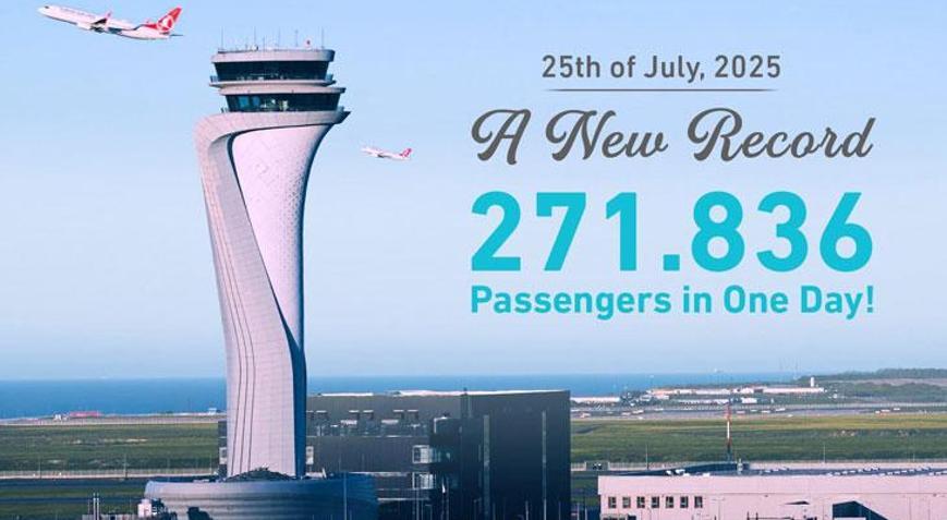 İstanbul Havalimanı yolcu rekoru kırdı