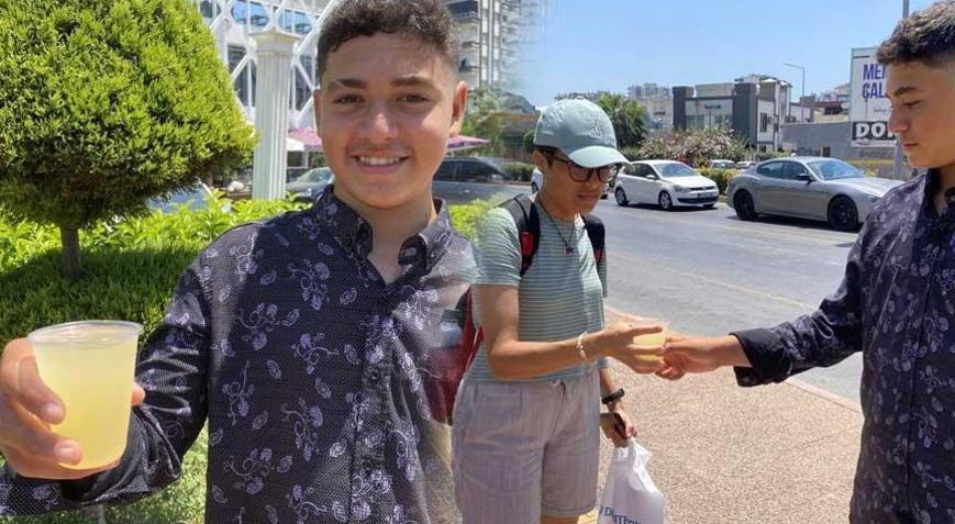 Henüz 15 yaşında Günde 10 saat limonata satarak hayaline yürüyor: Eminim ki bir gün kazanacağım