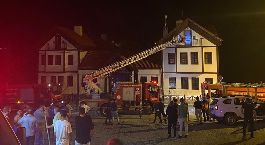 Gümüşhane’de 3 katlı otelde yangın Vali Baruşdan açıklama