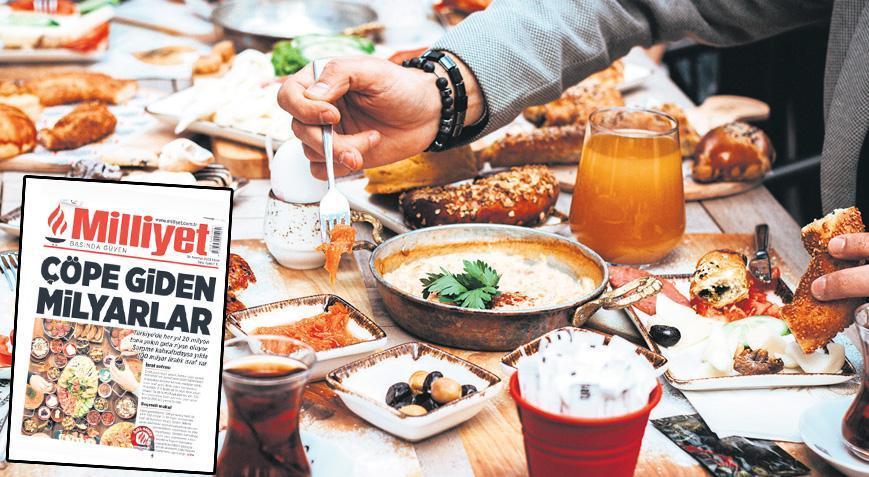 ‘Gösteri’ bitince kahvaltı çöpte