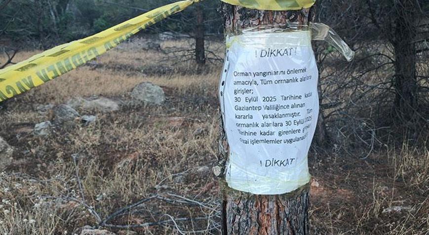 Gaziantepte, ormanlara girişler yasaklandı