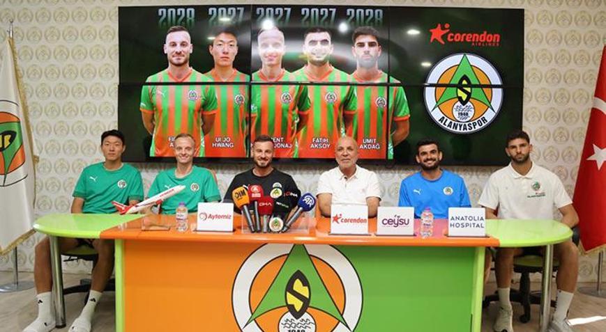 Alanyaspordan iç transferde 5 imza birden geldi