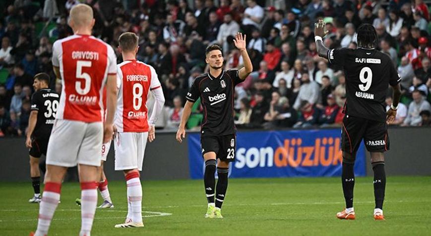 Beşiktaşta Ernest Muçi maça devam edemedi
