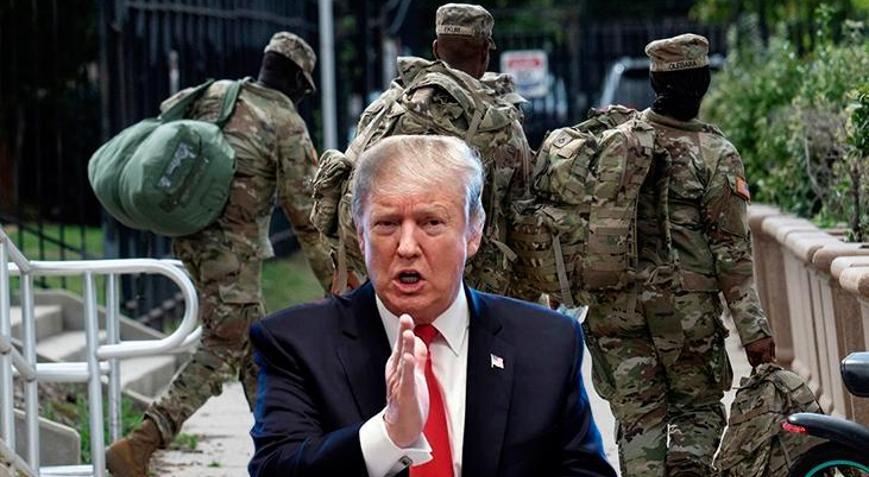 Trump başkent Washington DCye Ulusal Muhafızları konuşlandırdı, gerilim büyüyor