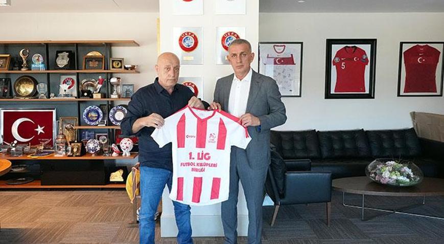 Ecmel Faik Sarıalioğlundan İbrahim Hacıosmanoğluna ziyaret