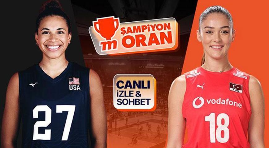 Filenin Sultanları yarı final için ABD karşısında Maçın heyecanı canlı yayın, canlı sohbet ve Şampiyon Oranlar ile Mislide