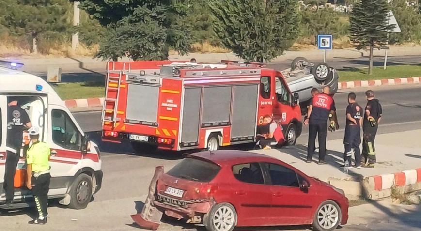 Kütahya’da trafik kazası; 2 yaralı