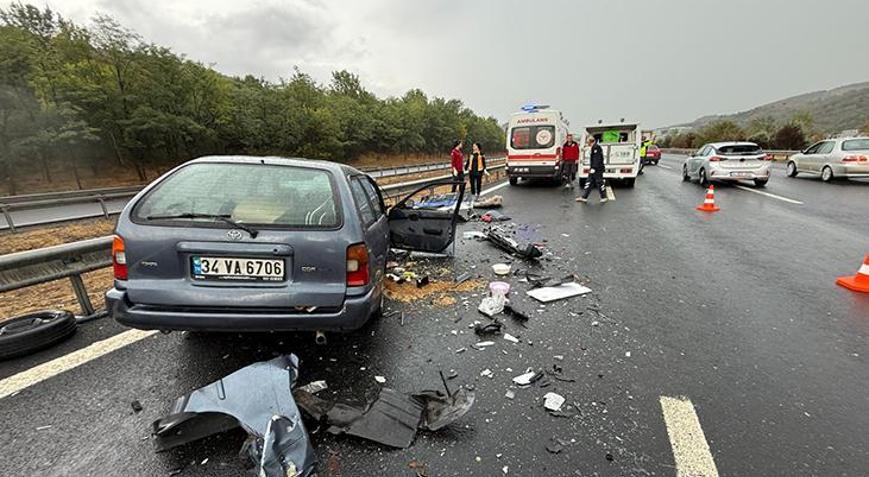Düzce’de zincirleme kaza: 1 ölü, 2 yaralı