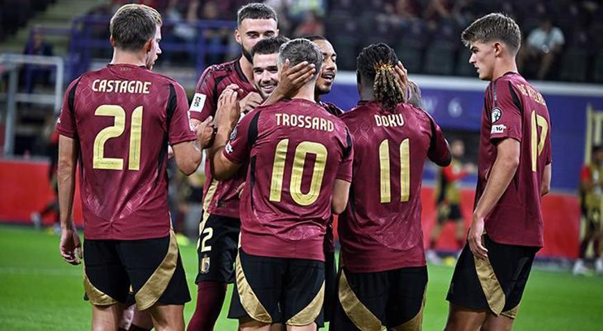 Belçika, Kazakistan karşısında 6 golle kazandı