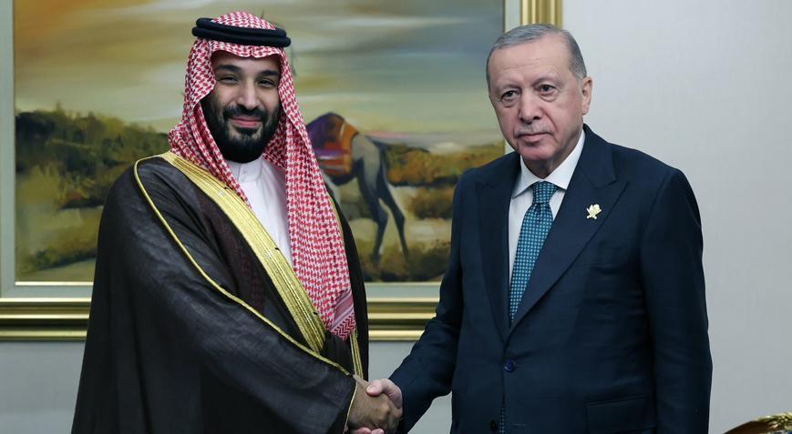 Cumhurbaşkanı Erdoğan, Suudi Arabistan Veliaht Prensi Selman ile bir araya geldi Gazze vurgusu