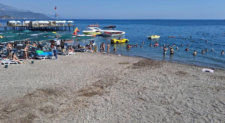 Kemerdeki halk plajına denetim