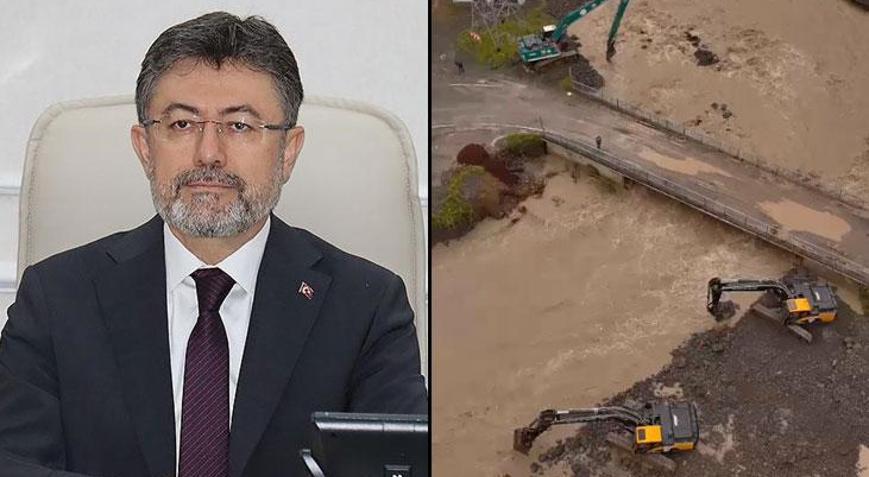 Bakan Yumaklıdan Karadeniz Bölgesindeki sellere ilişkin açıklama: 183 personelimizle sahadayız