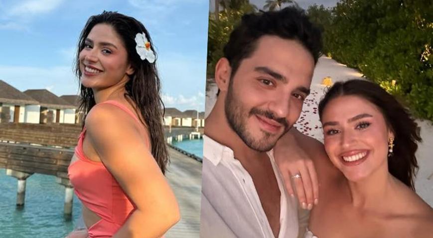 Survivor yarışmacısı Ayşe Yüksel evlilik yolunda ilk adımı attı İşte nişandan kareler