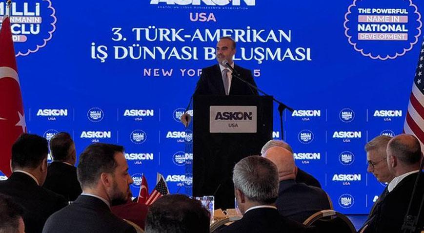 Bakan Kacır, ‘3’üncü Türk-Amerikan İş Dünyası Buluşması’ toplantısına katıldı