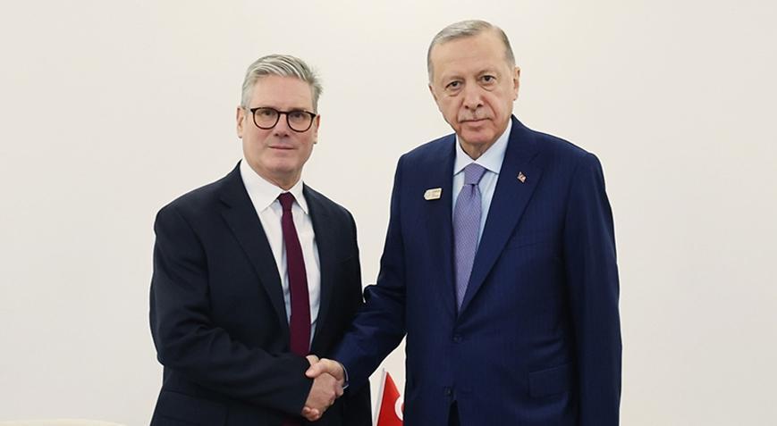 Cumhurbaşkanı Erdoğan, İngiltere Başbakanı Starmer ile görüştü Filistin’de iki devletli çözüm vurgusu